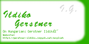 ildiko gerstner business card